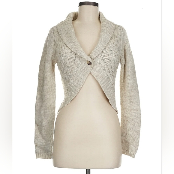 Aeropostale Vintage Long Sleeve Bolero Wool Cardigan - Picture 1 of 5